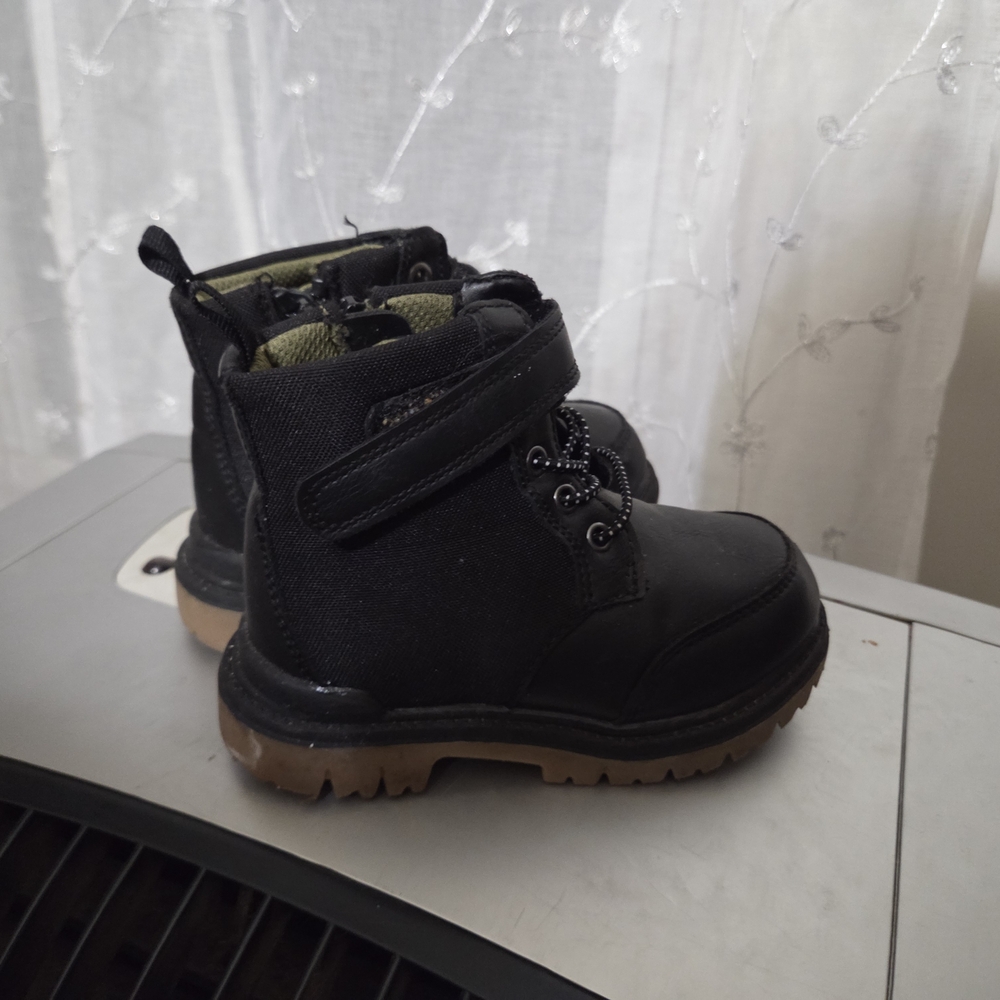 Wonderkids Black and Brown Kids Boots